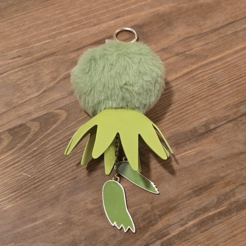 Disney Parks Kermit the Frog Pom Pom Bag Charm Footprint Dangle